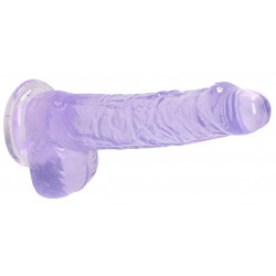 Real Rock Crystal Gode Crystal Clear 12 x 3cm Violet